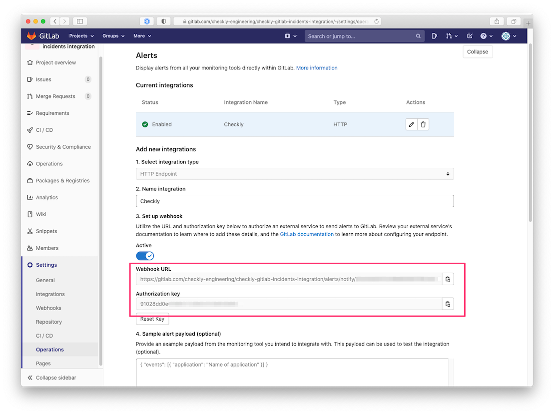 setup checkly gitlab integration step 3